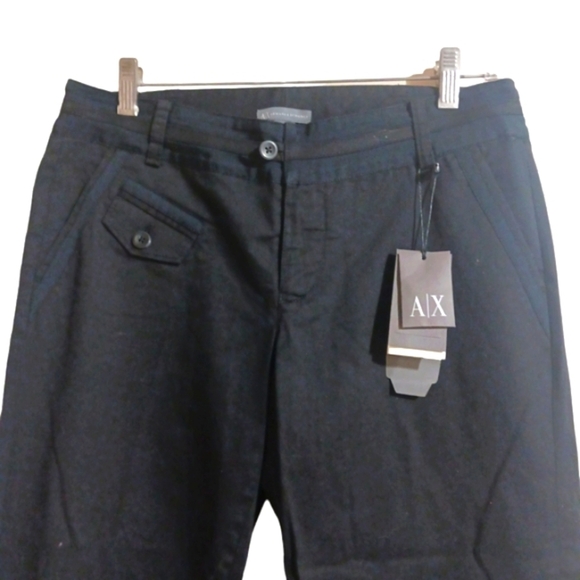 Armani Exchange Black Capri Pants Women's size 6 - Picture 2 of 11